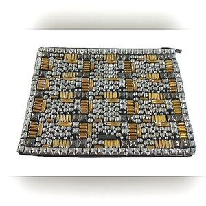 BCBGMaxazria Bead Bag Clutch Handbag Purse